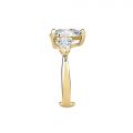 CHIARA FERRAGNI DIAMOND HEART RING YELLOW GOLD+WHITE CZ