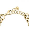 CHIARA FERRAGNI CHAIN BRACELET YELLOW GOLD PAVE WHITE CZ 165+30MM