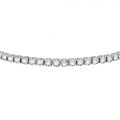 CHIARA FERRAGNI DIAMOND HEART BRACELET SILVER+WHITE ROUND CZ 175+15MM