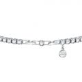 CHIARA FERRAGNI DIAMOND HEART BRACELET SILVER+WHITE ROUND CZ 175+15MM