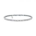 CHIARA FERRAGNI DIAMOND HEART BRACELET SILVER+WHITE ROUND CZ 175+15MM