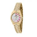 CHIARA FERRAGNI EVERYDAY 28MM 3H SILVER DIAMOND DUST DIAL BRACELET YELLOW GOLD