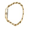 CHIARA FERRAGNI CHAIN CAPSULE 34MM 3H CHAMPAGNE DIAL BRACELET YELLOW GOLD