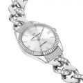 CHIARA FERRAGNI CHAIN CAPSULE 34MM 3H SILVER DIAL BRACELET STAINLESS STEEL