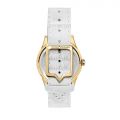 CHIARA FERRAGNI CONTEMPORARY 32MM 3H WHITE DIAL WHITE STRAP