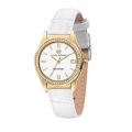 CHIARA FERRAGNI CONTEMPORARY 32MM 3H WHITE DIAL WHITE STRAP