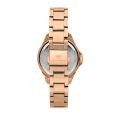 CHIARA FERRAGNI SPORT BAGUETTE 36MM 3H SILVER DIAL BRACELET ROSE GOLD