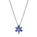 PANDORA Collana Pendente Herbarium Fiore Blu