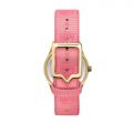 CHIARA FERRAGNI EVERYDAY 32MM 3H YELLOW GOLD DIAL PINK STRAP