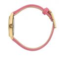 CHIARA FERRAGNI EVERYDAY 32MM 3H YELLOW GOLD DIAL PINK STRAP