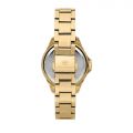 CHIARA FERRAGNI SPORT BAGUETTE 36MM 3H SILVER DIAL BRACELET YELLOW GOLD