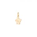 DoDo charm tartaruga marina in oro giallo 18K con 7 diamanti brown (ct 0,08) e 7 tsavoriti (ct 0,10)