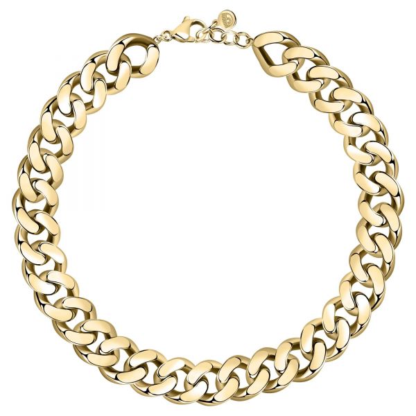 CHIARA FERRAGNI CHAIN NECKLACE YELLOW GOLD  40+5CM