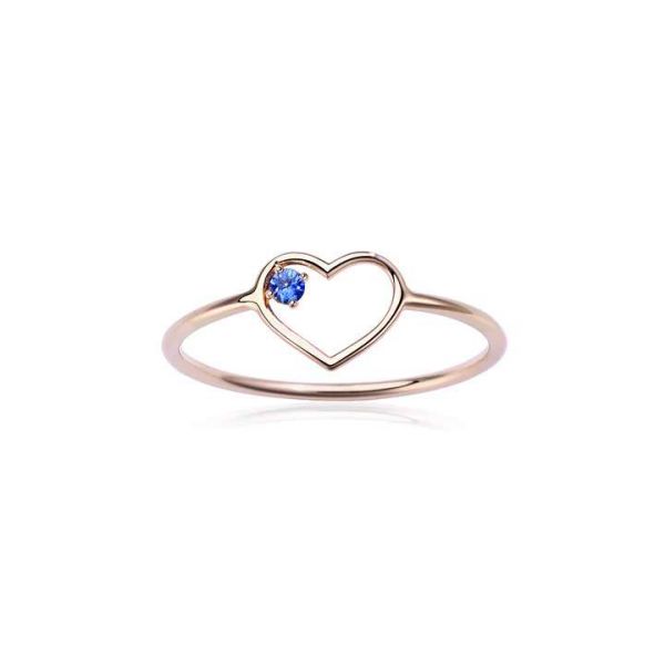 BURATO Blu Heart Ring