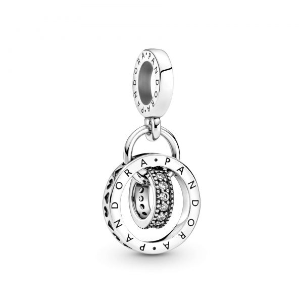 PANDORA Charm Pendente Cerchio Logo Pandora