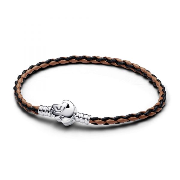 PANDORA Disney, Il Re Leone, Bracciale in Pelle "Ricordati chi sei"