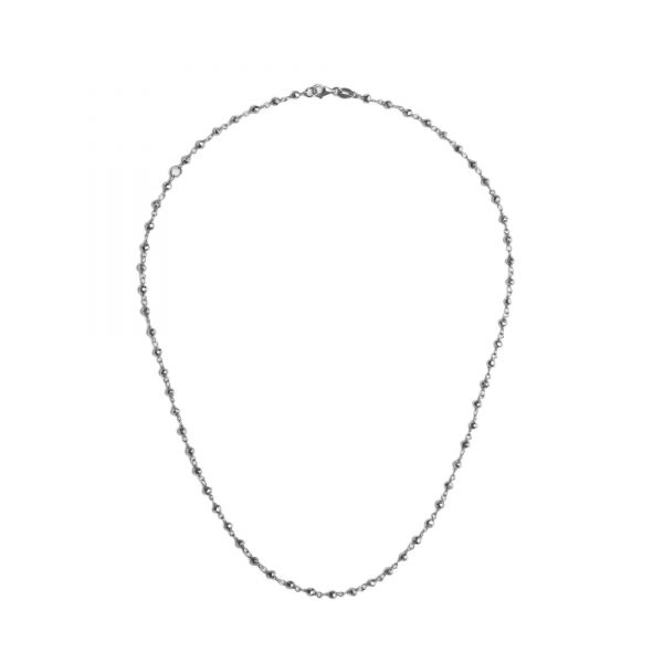 ALISEI C1- Collana Pallina Diamantata Ag925 Cm 40