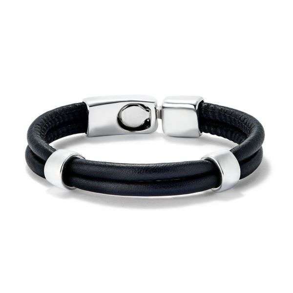 UNO DE 50 Bracciale Unisex Doppio Pelle e Cerchi