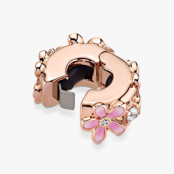 PANDORA Clip Margherita rosa