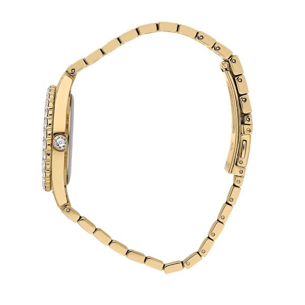 CHIARA FERRAGNI EVERYDAY 32MM 2H YELLOW GOLD CRYSTALS PAVÈ DIAL BRACELET YELLOW GOLD