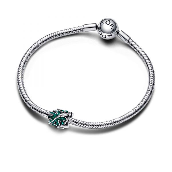 PANDORA Charm Foglia di Monstera Glitterata