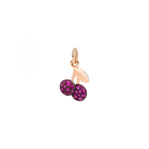 DoDo Charm Ciliegia in Oro Rosa e Rubini