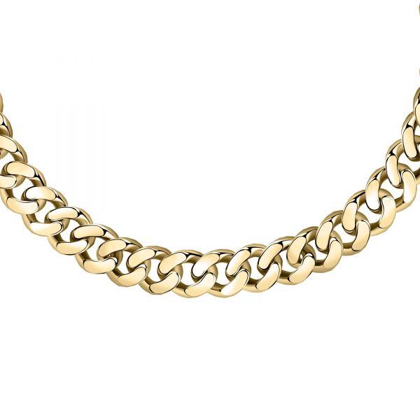 CHIARA FERRAGNI CHAIN NECKLACE YELLOW GOLD  38+4CM