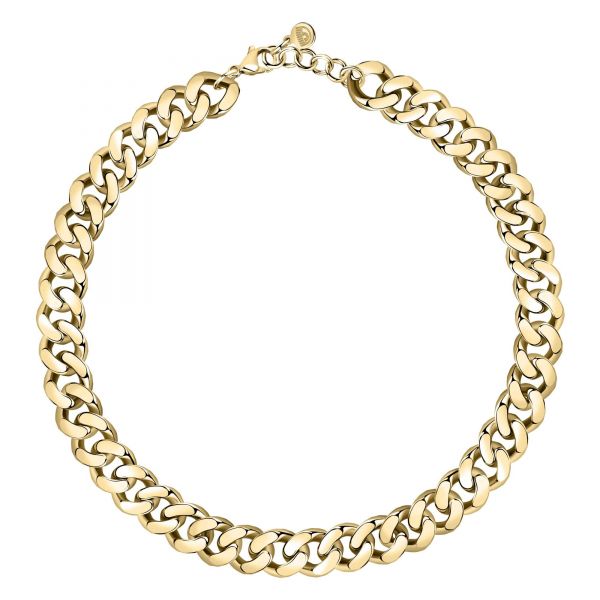 CHIARA FERRAGNI CHAIN NECKLACE YELLOW GOLD  38+4CM