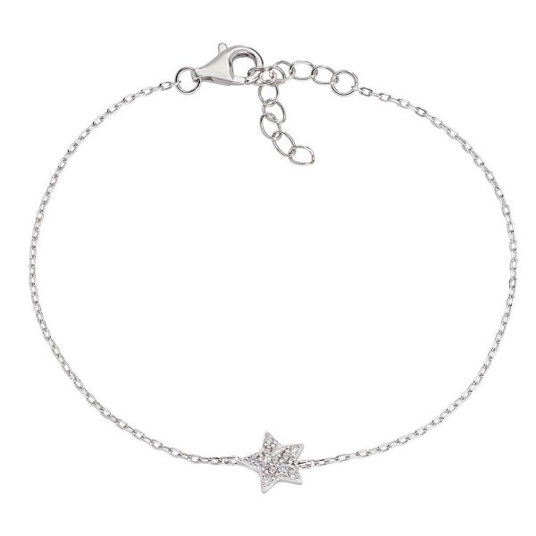 AMEN  Bracciale Stella Zirconi