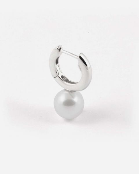 NOVE25 ORECCHINO BIG PEARL OYSTER IN ARGENTO CON PERLA