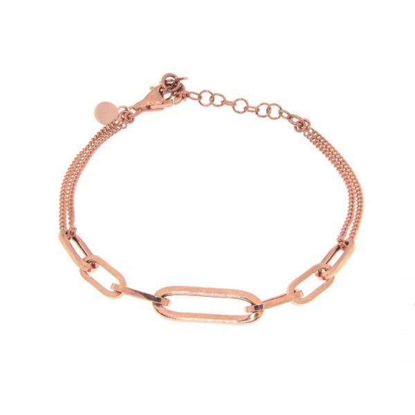 ALISEI Bracciale Losanghe doppia rol Ag925  Rosè ALISEI