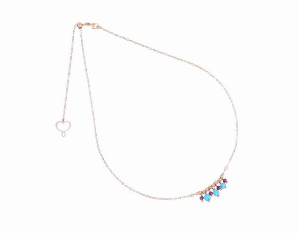 MAMAN et SOPHIE GIROCOLLO CHOKER TURCHESE PENDENTE