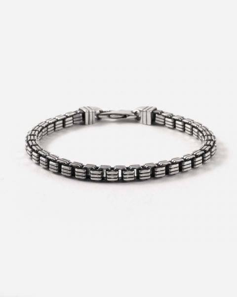 NOVE25 BRACCIALE VENEZIANA RIGATA IN ARGENTO