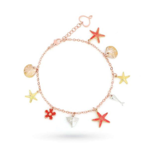 MAMAN et SOPHIE BRACCIALE CON CHARMS ABITANTI DEL MARE