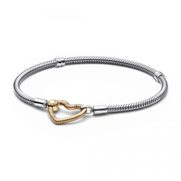 PANDORA Bracciale con Chiusura a Cuore Componibile 