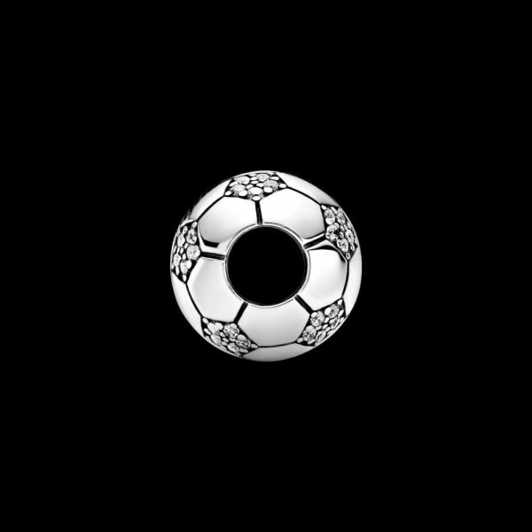 PANDORA Charm Pallone da calcio scintillante