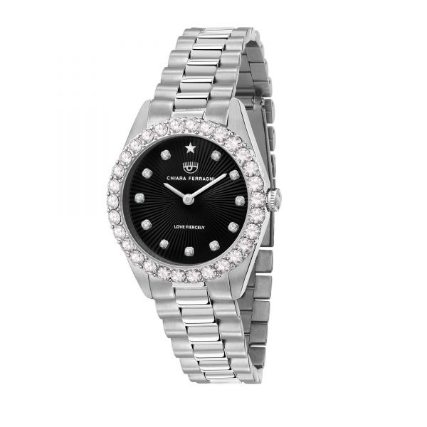 CHIARA FERRAGNI EVERYDAY 32MM 2H BLACK DIAL BRACELET STAINLESS STEEL